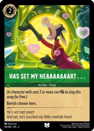 Image of Has Set My Heaaaaaaart . . . (94/204) - Into the Inklands Cold Foil