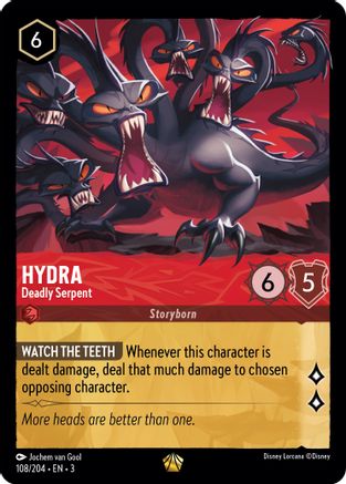 Image of Hydra - Deadly Serpent (108/204) - Into the Inklands Cold Foil