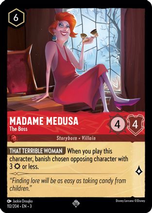 Image of Madame Medusa - The Boss (112/204) - Into the Inklands Cold Foil