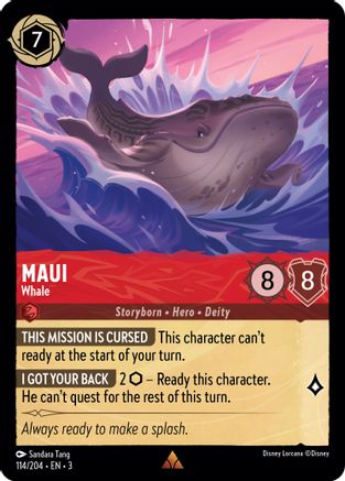 Image of Maui - Whale (114/204) - Into the Inklands Cold Foil