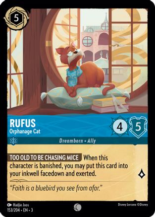 Image of Rufus - Orphanage Cat (153/204) - Into the Inklands Cold Foil