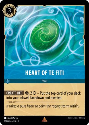 Image of Heart of Te Fiti (164/204) - Into the Inklands Cold Foil