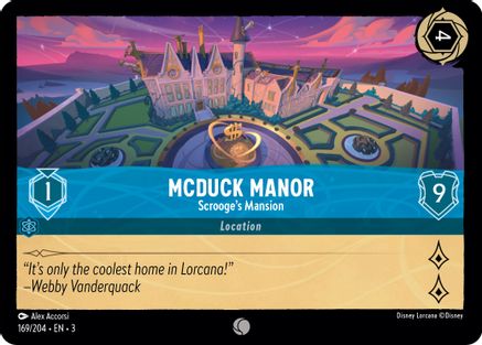 Image of McDuck Manor - Scrooge's Mansion (169/204) - Into the Inklands Cold Foil