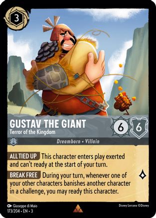 Image of Gustav the Giant - Terror of the Kingdom (173/204) - Into the Inklands Cold Foil