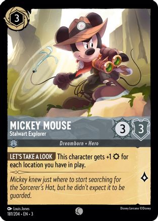 Image of Mickey Mouse - Stalwart Explorer (181/204) - Into the Inklands