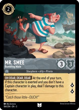 Image of Mr. Smee - Bumbling Mate (184/204) - Into the Inklands Cold Foil