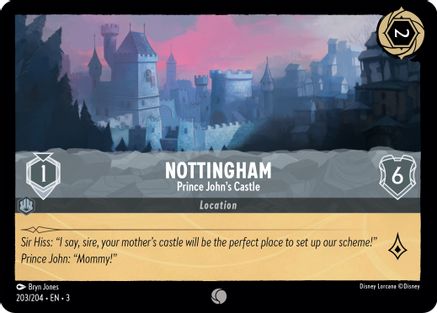 Image of Nottingham - Prince John's Castle (203/204) - Into the Inklands Cold Foil