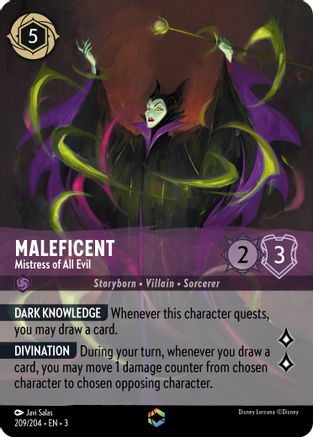 Image of Maleficent - Mistress of All Evil (Enchanted) (209/204) - Into the Inklands Holofoil