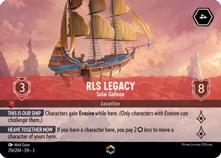 Image of RLS Legacy - Solar Galleon (Enchanted) (216/204) - Into the Inklands Holofoil