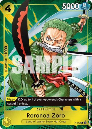 Image of Roronoa Zoro (Event Pack Vol. 3) (P-042) - One Piece Promotion Cards Foil
