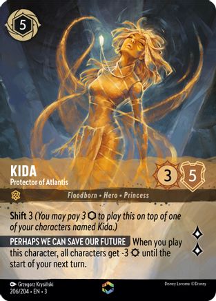 Image of Kida - Protector of Atlantis (Enchanted) (206/204) - Into the Inklands Holofoil