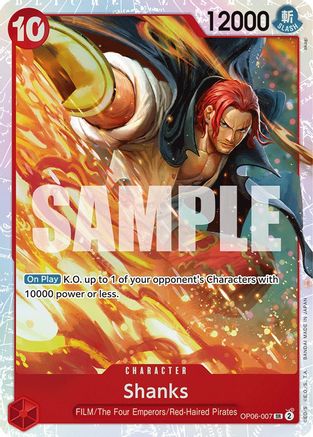 Image of Shanks (OP06-007) - Wings of the Captain Foil
