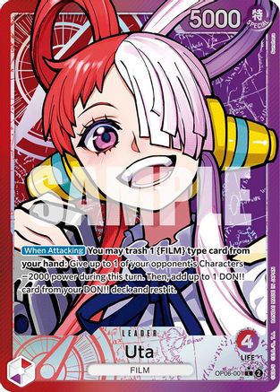 Image of Uta (Alternate Art) (OP06-001) - Wings of the Captain Foil