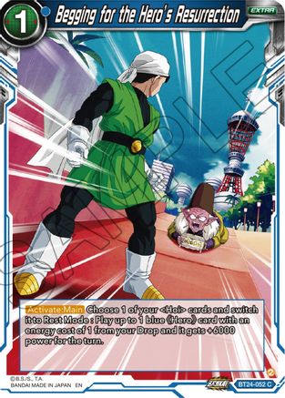 Image of Begging for the Hero's Resurrection (BT24-052) - Beyond Generations Foil