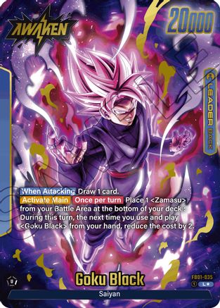 Image of Goku Black - FB01-035 (Alternate Art) (FB01-035) - Awakened Pulse Holofoil