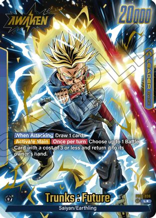 Image of Trunks : Future - FB01-036 (Alternate Art) (FB01-036) - Awakened Pulse Holofoil