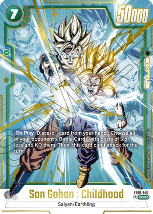 Image of Son Gohan : Childhood - FB01-140 (Alternate Art) (FB01-140) - Awakened Pulse Holofoil