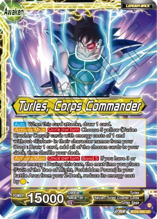 Image of Turles // Turles, Corps Commander (BT24-080) - Beyond Generations Foil