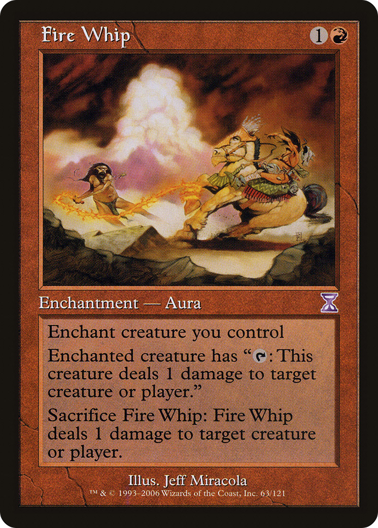 Image of Fire Whip (TSB-063) - Time Spiral Timeshifted Foil