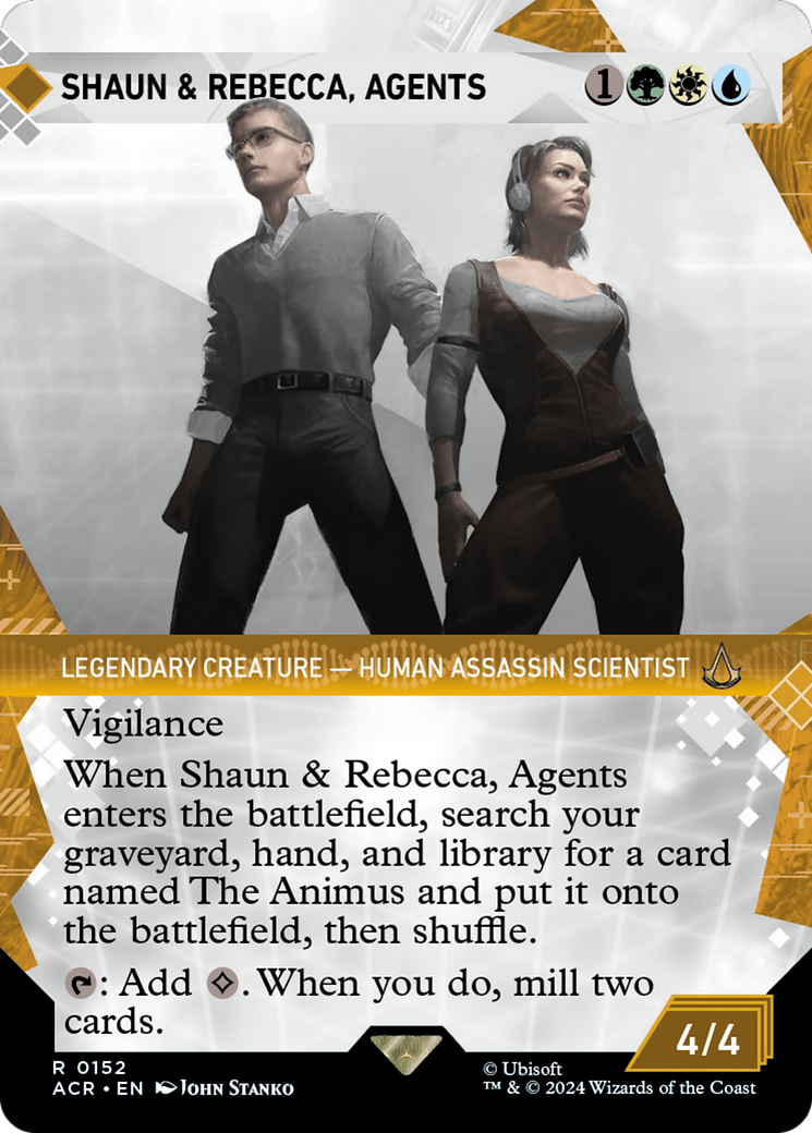 Image of Shaun & Rebecca, Agents (Showcase) (ACR-152) - Assassin's Creed: (Showcase) (Borderless)