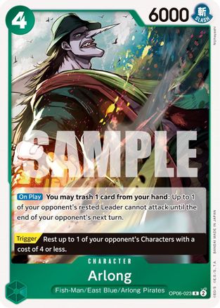 Image of Arlong (OP06-023) - Wings of the Captain Foil