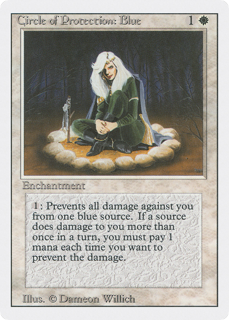Image of Circle of Protection: Blue (3ED-) - Revised Edition