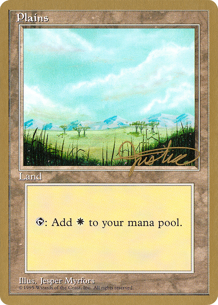 Image of Plains (B) - 1996 Mark Justice (4ED) (WCD-) - Pro Tour Collector Set