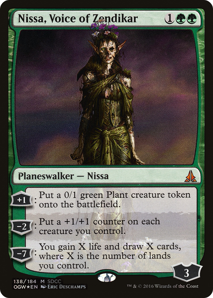 Image of Nissa, Voice of Zendikar (SDCC 2016 Exclusive) (MEDIA-138) - San Diego Comic-Con 2016 Foil