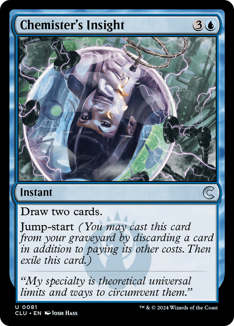 Image of Chemister's Insight (CLU-081) - Ravnica: Clue Edition