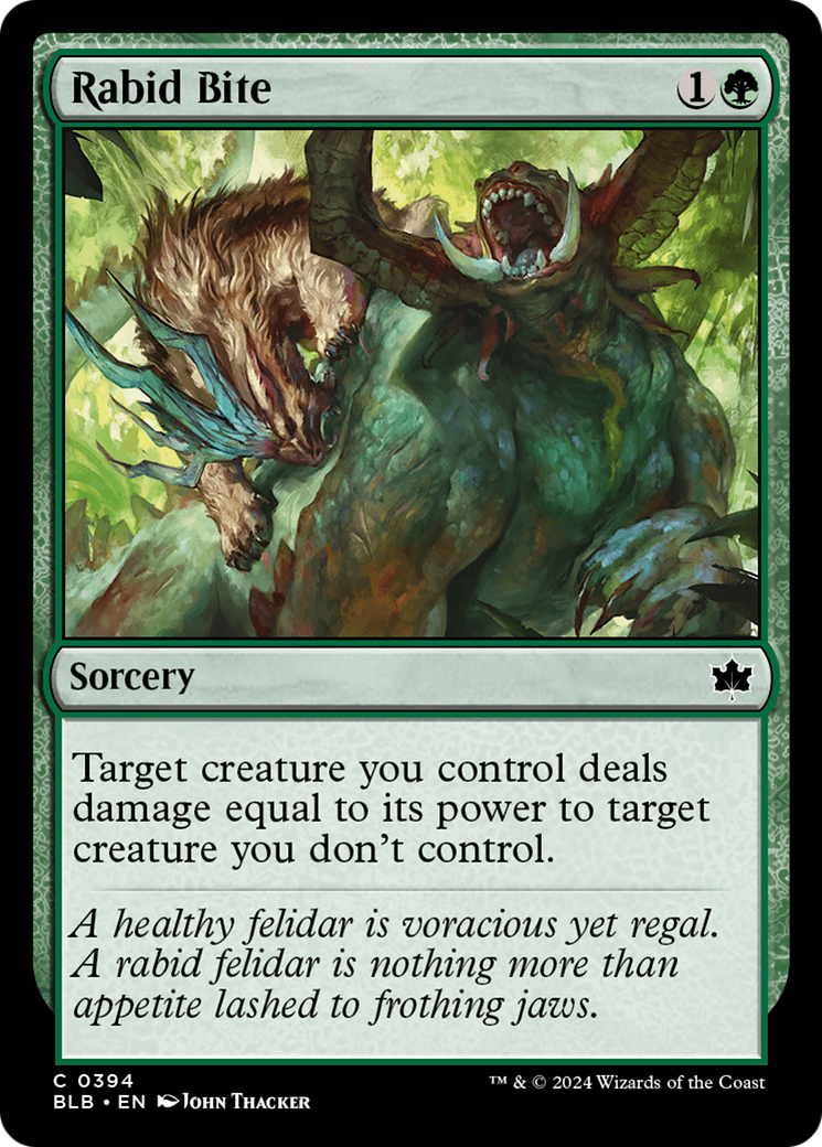 Image of Rabid Bite (BLB-394) - Bloomburrow
