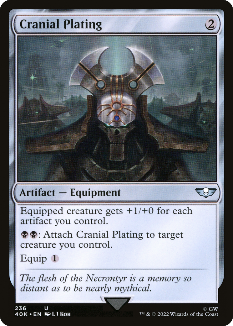 Image of Cranial Plating (40K-236) - Warhammer 40,000 Commander