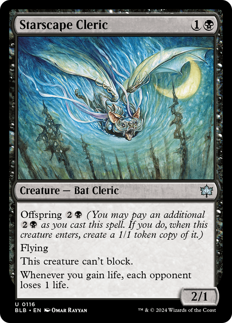 Image of Starscape Cleric (BLB-116) - Bloomburrow Foil