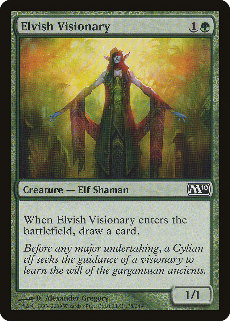 Image of Elvish Visionary (M10-178) - Magic 2010 Foil