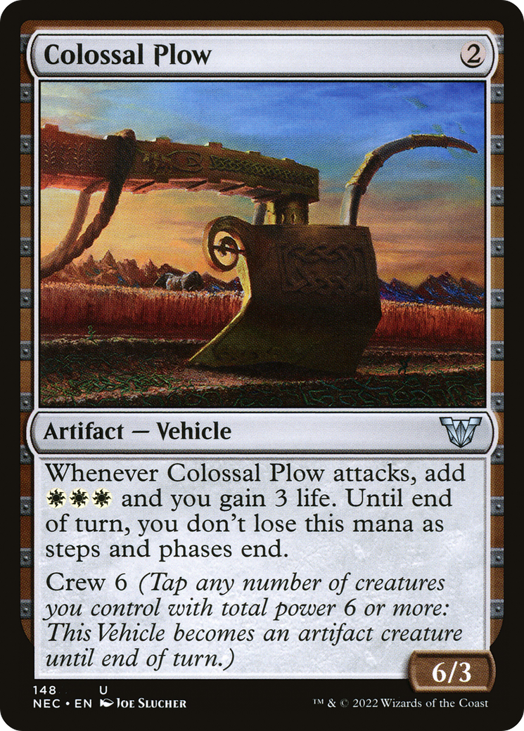 Image of Colossal Plow (NEC-148) - Neon Dynasty Commander