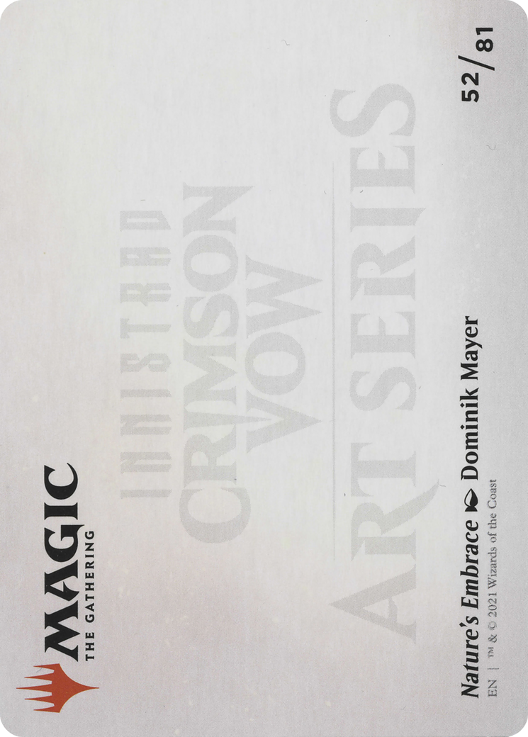 Image of Nature's Embrace // Nature's Embrace (AVOW-052) - Crimson Vow Art Series (Borderless)