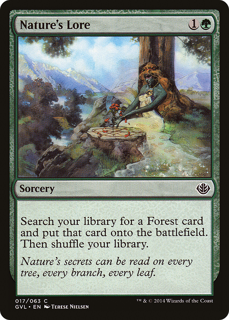 Image of Nature's Lore (DD3-) - Duel Decks Anthology: Garruk vs. Liliana Foil