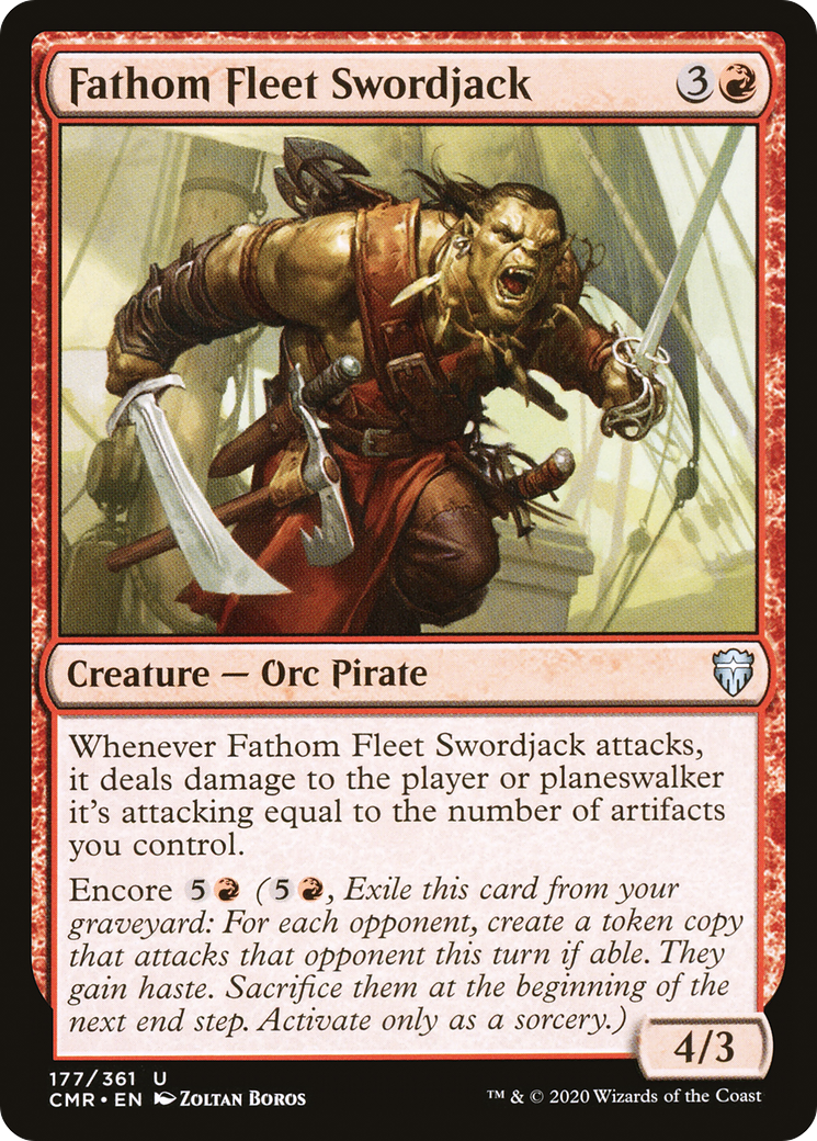 Image of Fathom Fleet Swordjack (CMR-177) - Commander Legends Foil