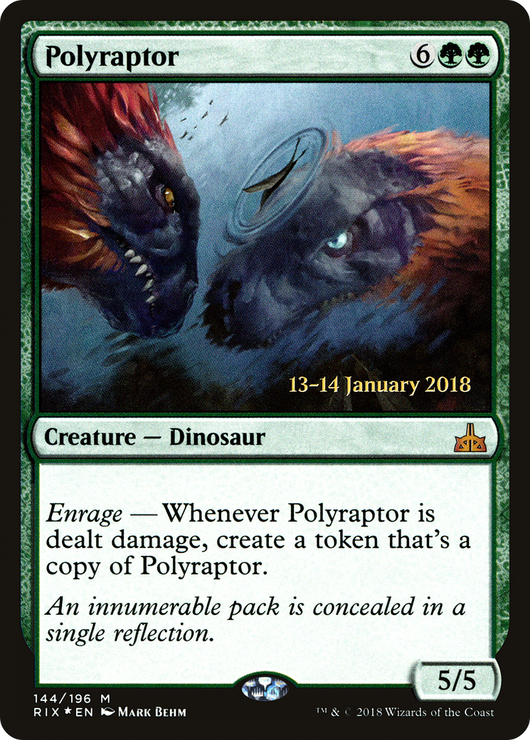 Image of Polyraptor (PRE-144) - Rivals of Ixalan Promos Foil