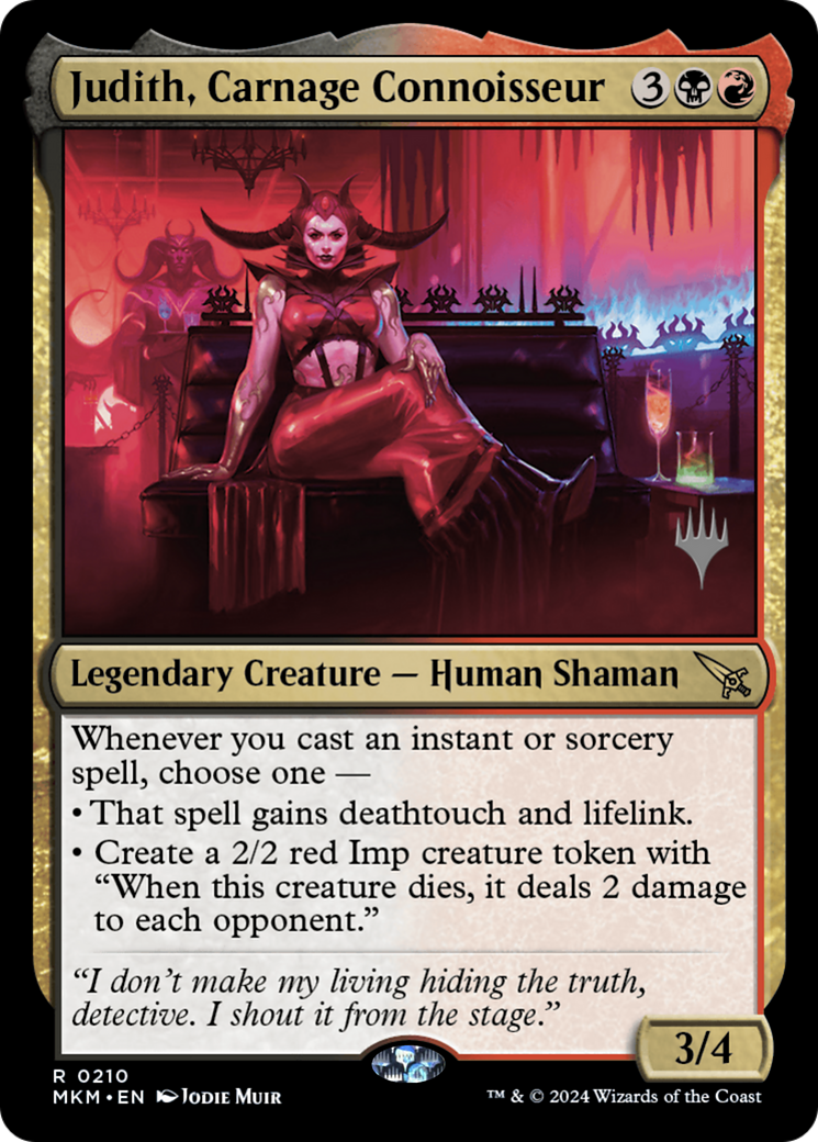 Image of Judith, Carnage Connoisseur (PPMKM-210) - Murders at Karlov Manor Promos