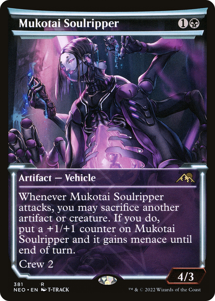 Image of Mukotai Soulripper (Showcase) (NEO-381) - Kamigawa: Neon Dynasty: (Showcase) Foil
