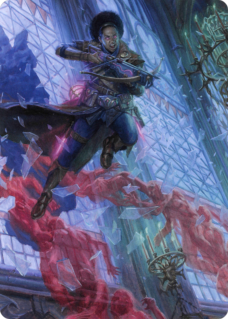 Image of Kaya, Geist Hunter // Kaya, Geist Hunter (AVOW-003) - Crimson Vow Art Series (Borderless) Foil