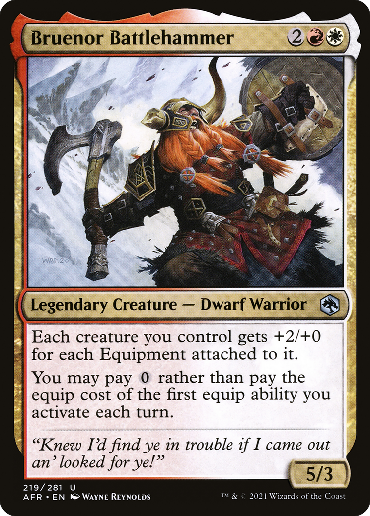 Image of Bruenor Battlehammer (AFR-219) - Adventures in the Forgotten Realms