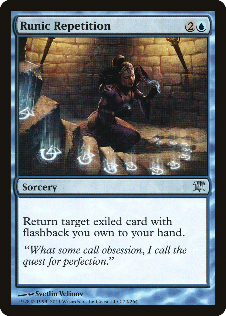 Image of Runic Repetition (ISD-072) - Innistrad Foil