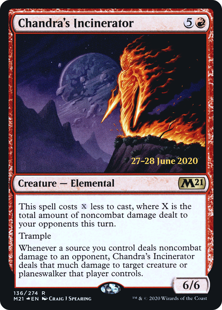 Image of Chandra's Incinerator (PRE-136) - Core Set 2021 Promos Foil