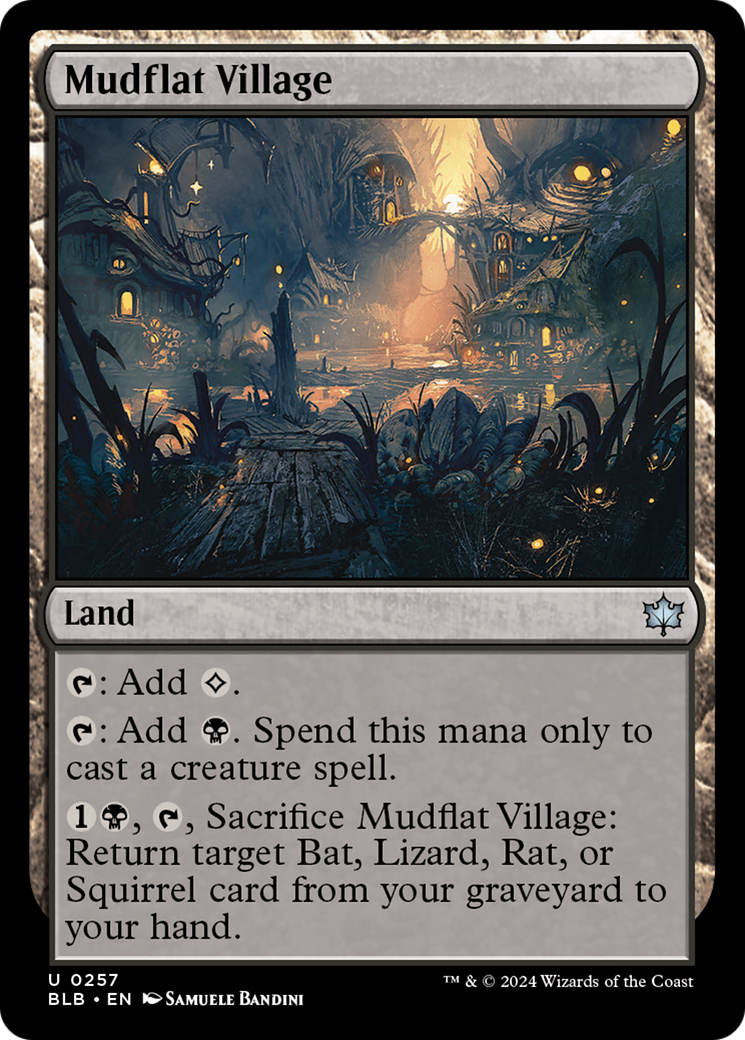 Image of Mudflat Village (BLB-257) - Bloomburrow Foil
