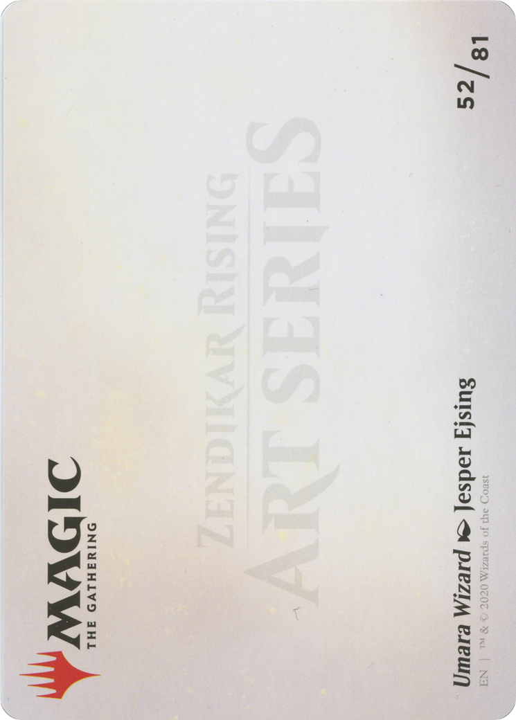 Image of Umara Wizard // Umara Wizard (AZNR-052) - Zendikar Rising Art Series (Borderless)