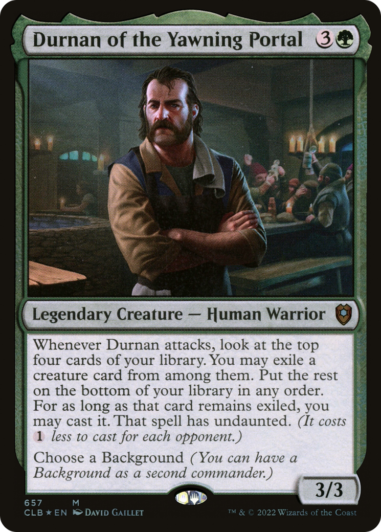Image of Durnan of the Yawning Portal (CLB-657) - Commander Legends: Battle for Baldur's Gate Foil