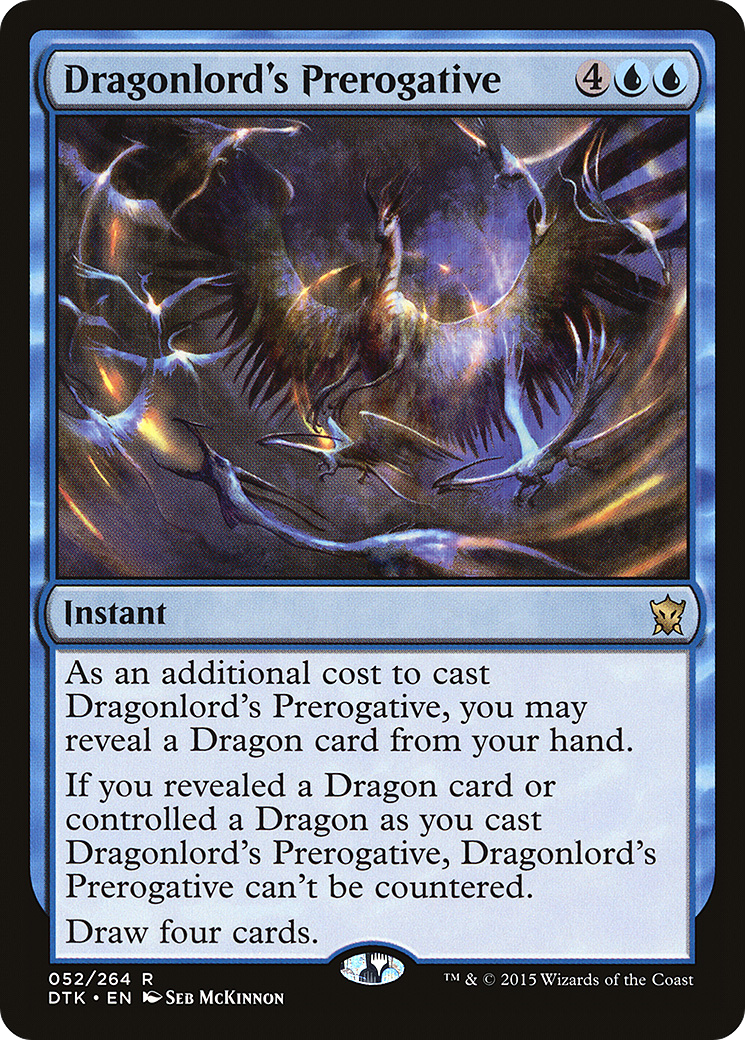 Image of Dragonlord's Prerogative (DTK-052) - Dragons of Tarkir