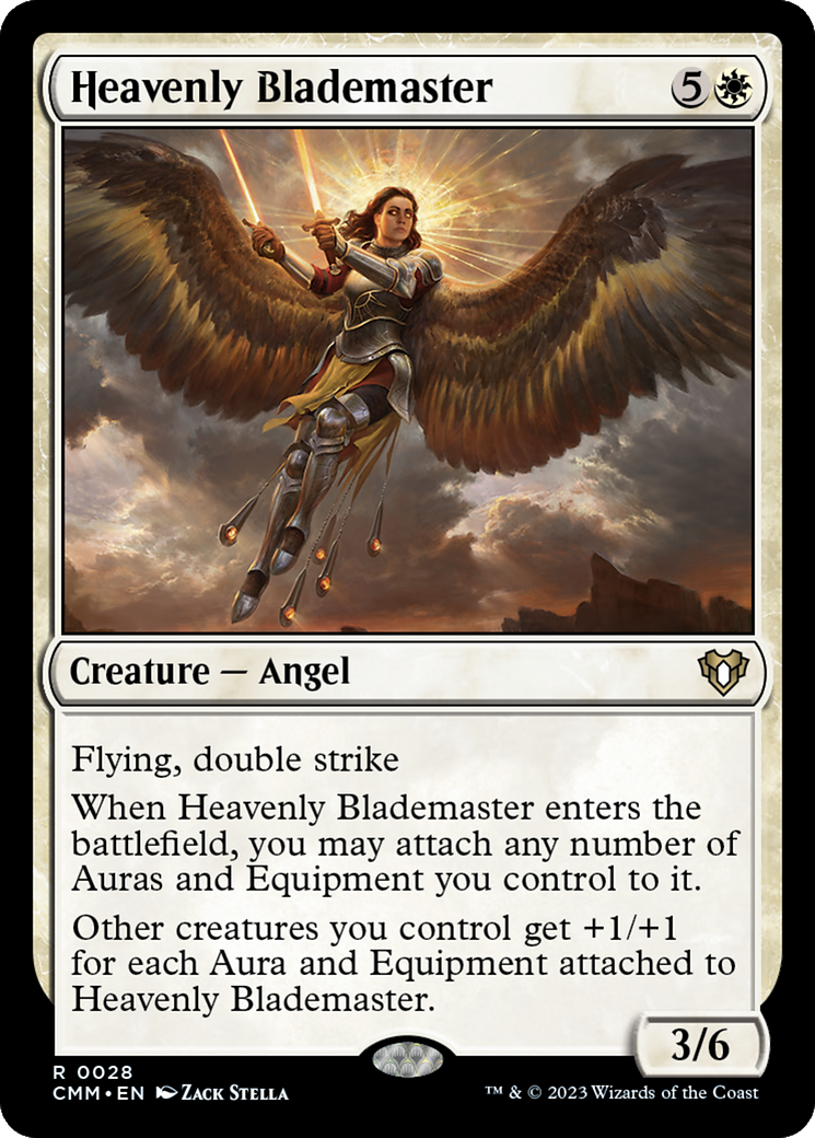 Image of Heavenly Blademaster (CMM-028) - Commander Masters Foil