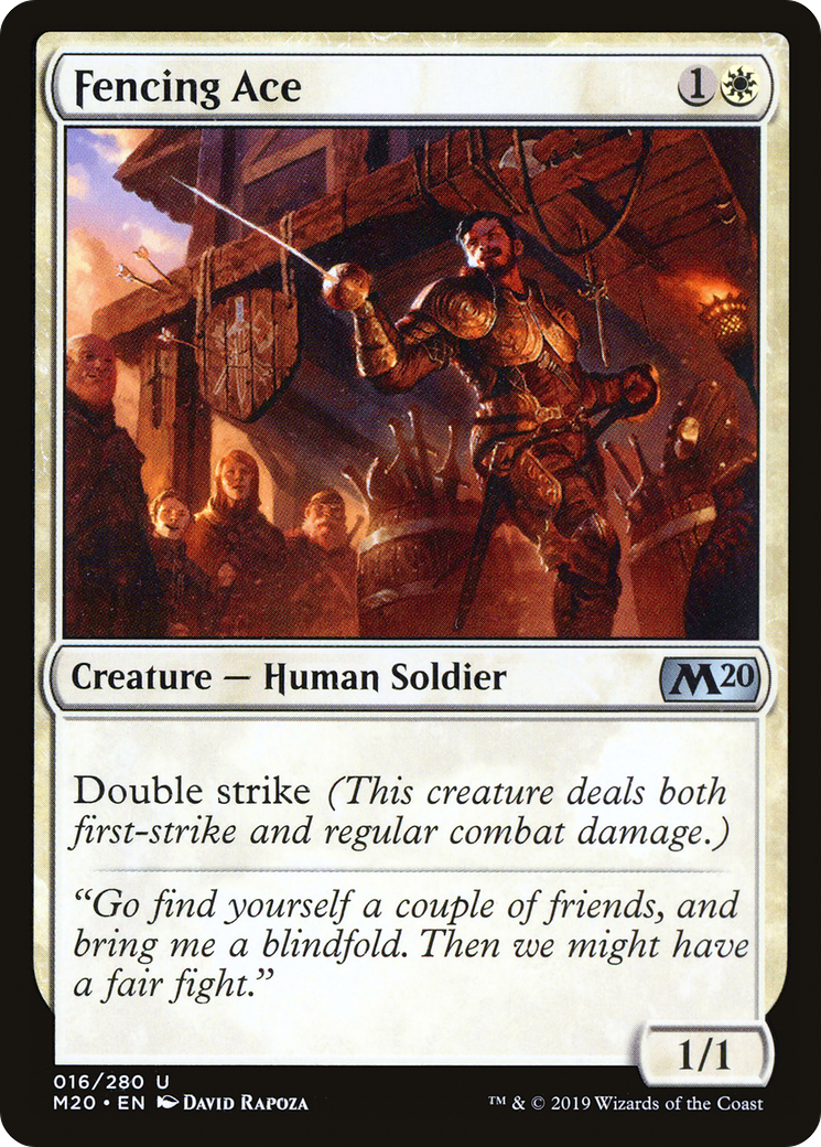 Image of Fencing Ace (M20-016) - Core Set 2020 Foil
